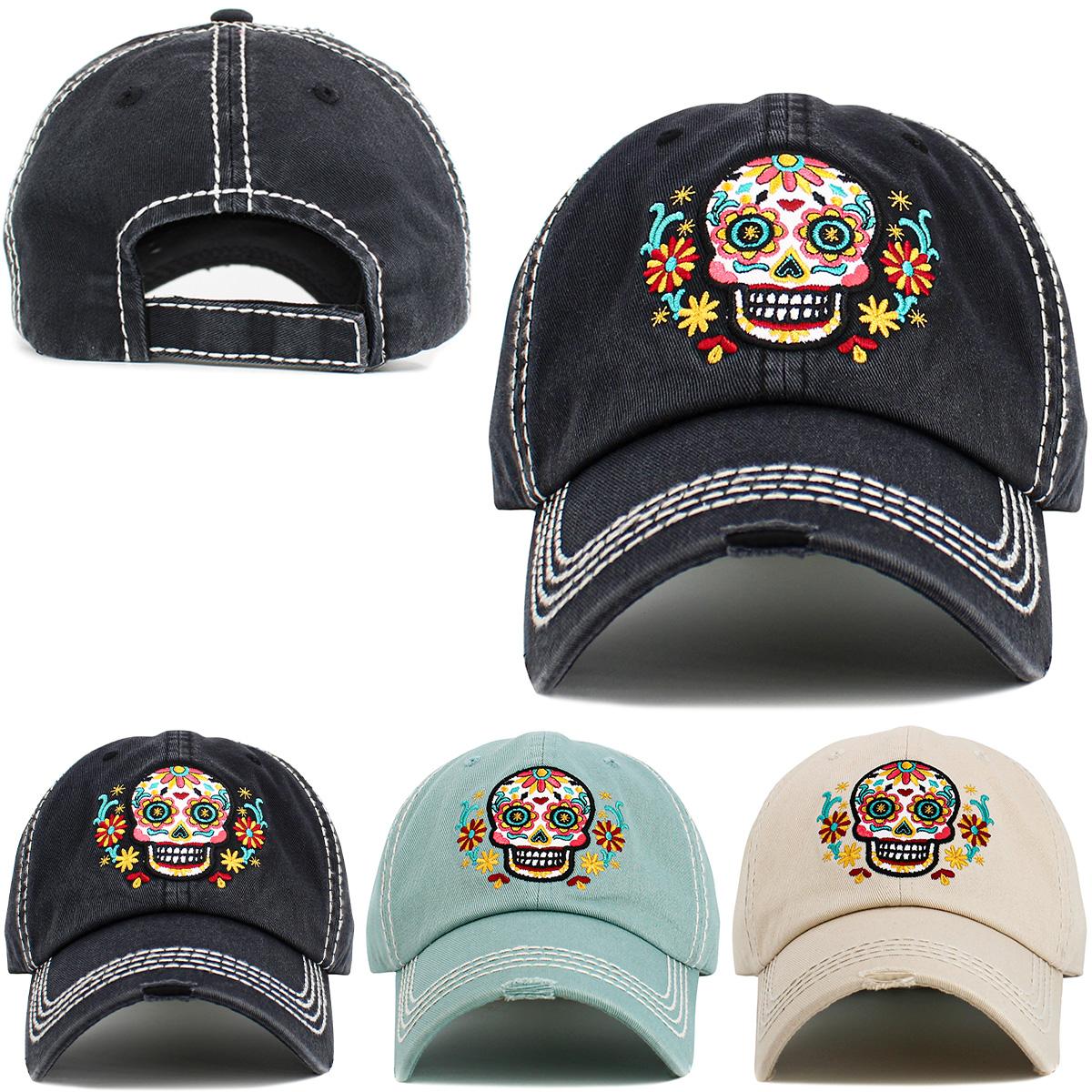 Sugar SKULL Vintage Ballcap